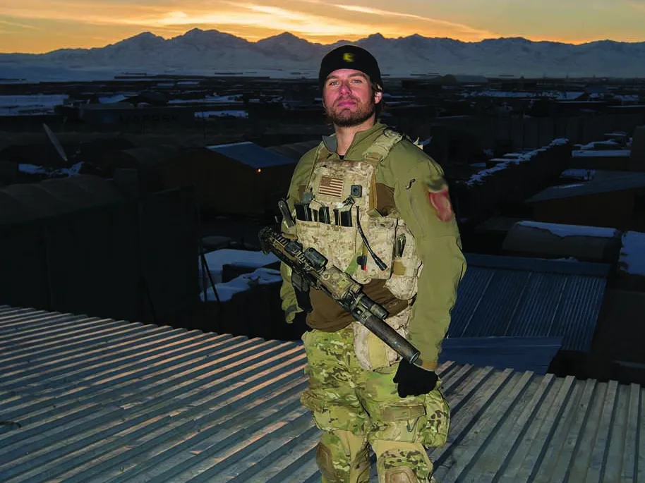 Edward C. Byers, in uniform, during one of his deployments.